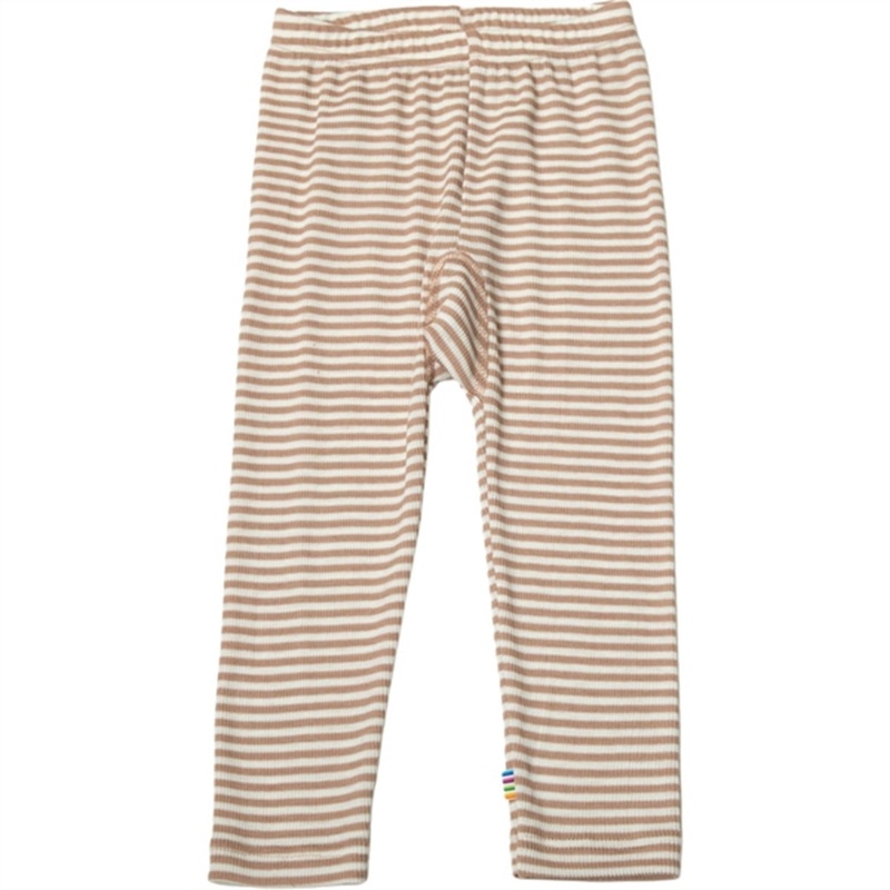 Joha Wool\/Silk Light Brown Stripe Leggings