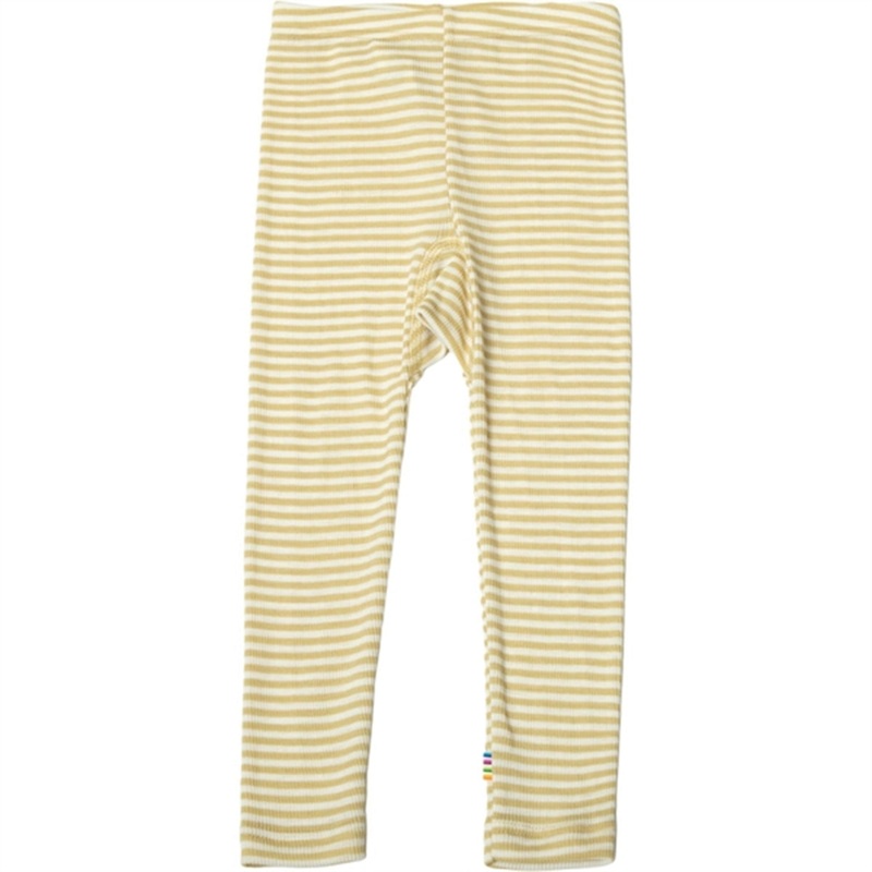Joha Wool\/Silk Yellow Stripe Leggings