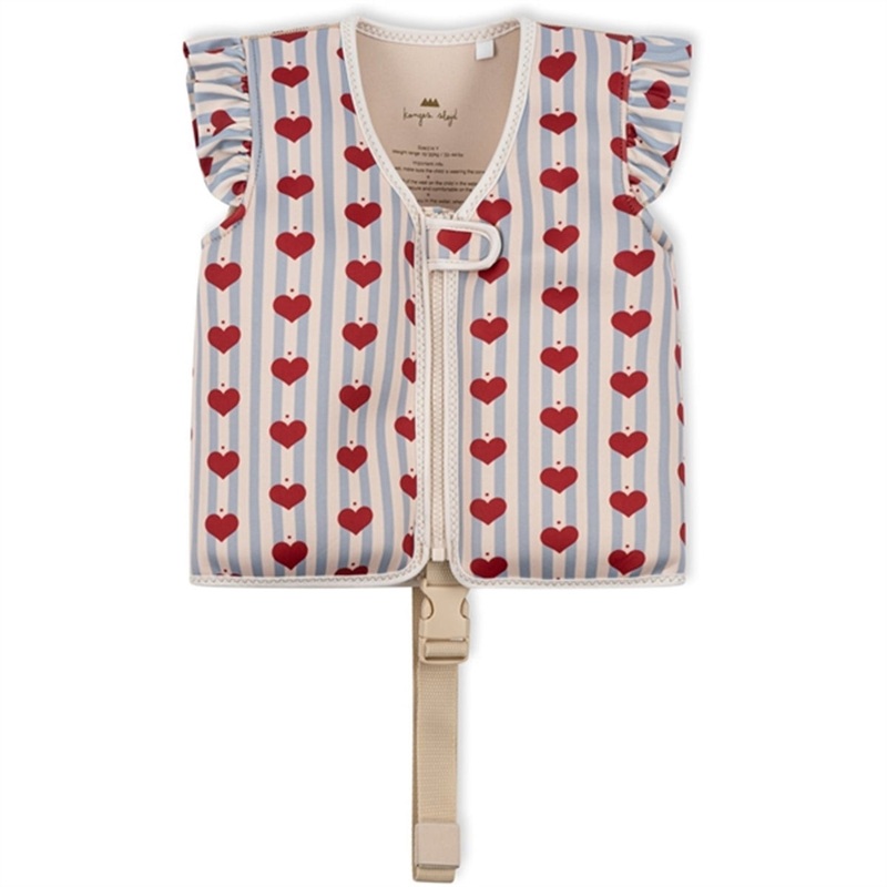 Konges Sljd Amour Blue Stripe Frill Float Vest