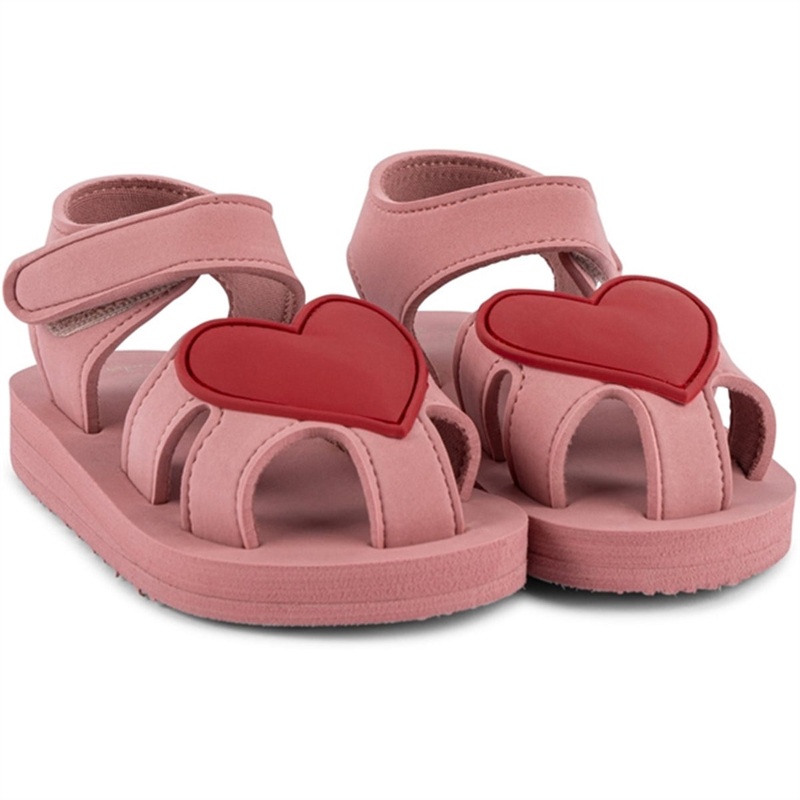Konges Sljd Sable Heart Sandal Blush