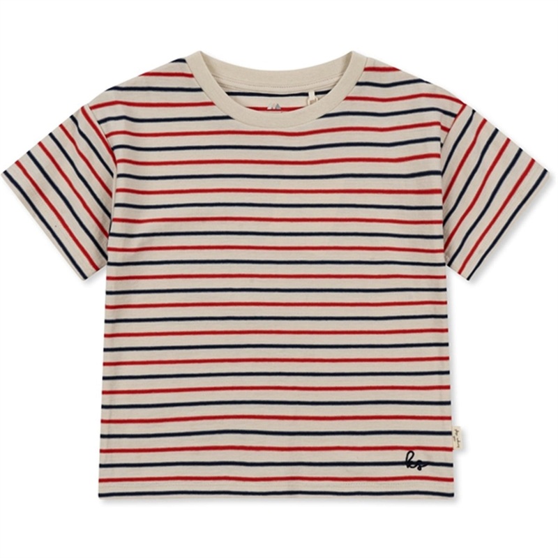 Konges Sljd Tricolore Stripes Lin T-shirt