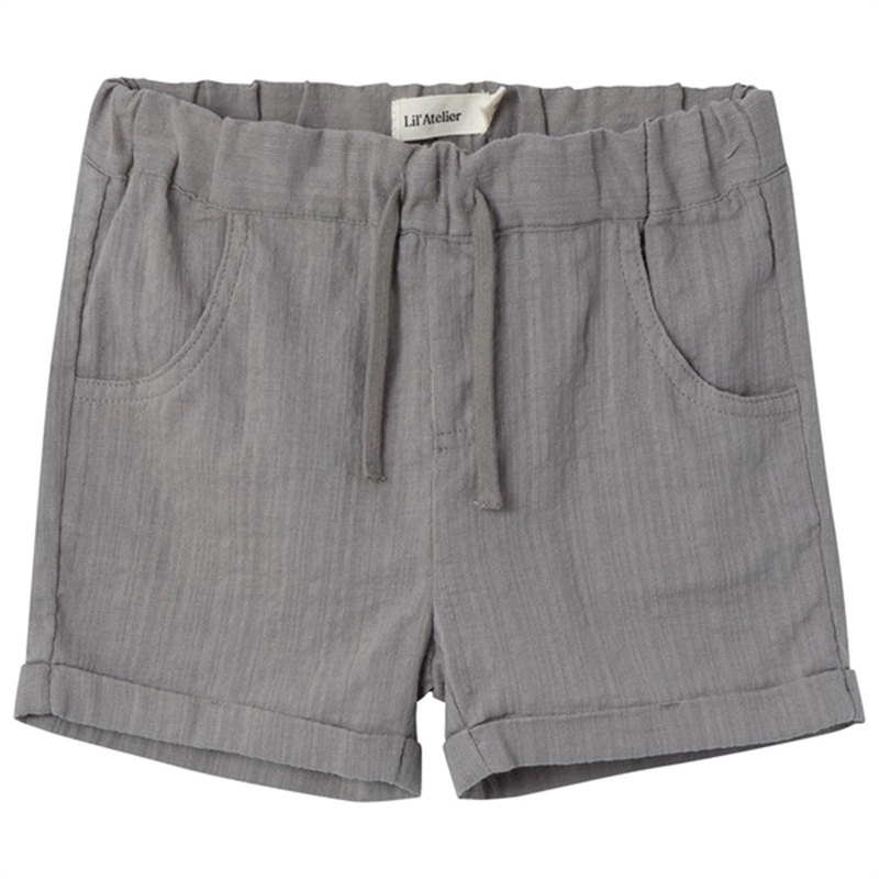Lil’Atelier Frost Gray Hessa Loose Shorts
