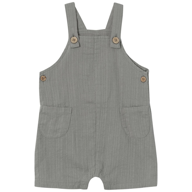 Lil’Atelier Frost Gray Hessa Loose Shorts Overall