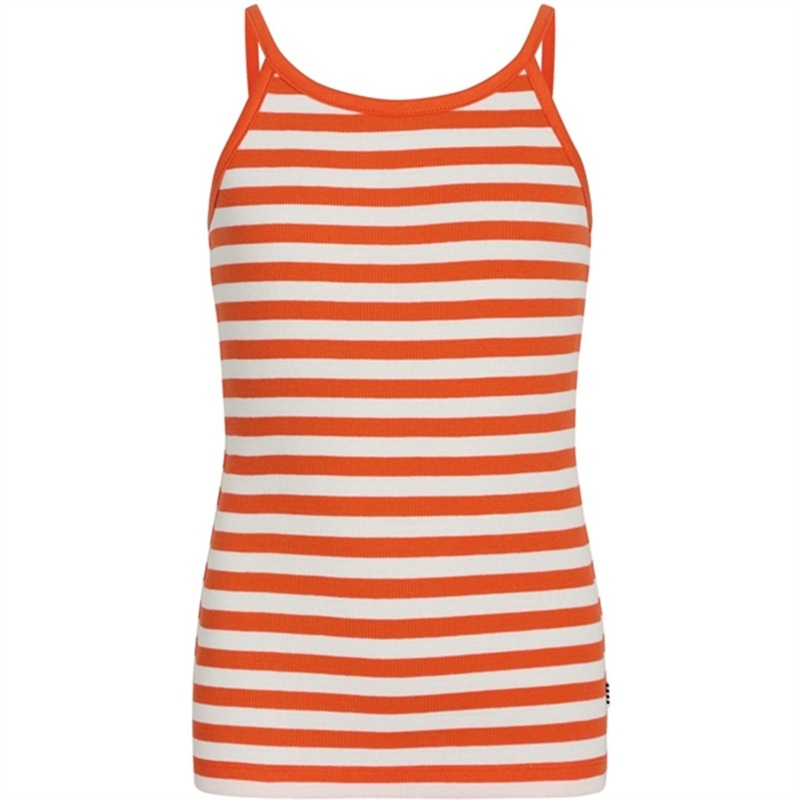 Mads Nrgaard 2×2 Cotton Stripe Trilina Top Puffin’s Bill\/Cloud Dancer