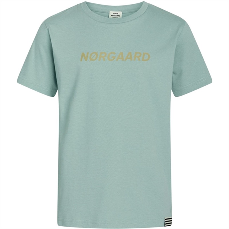 Mads Nrgaard Printed T-Shirt Thorlino T-Shirt Aquifer