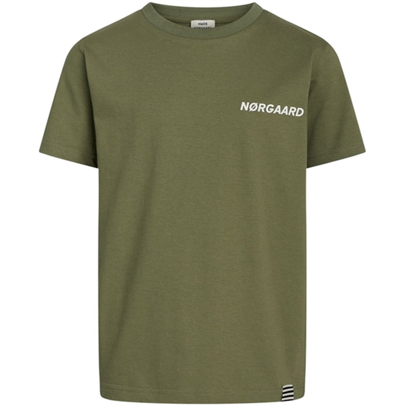 Mads Nrgaard Printed T-Shirt Thorlino T-Shirt Olivine