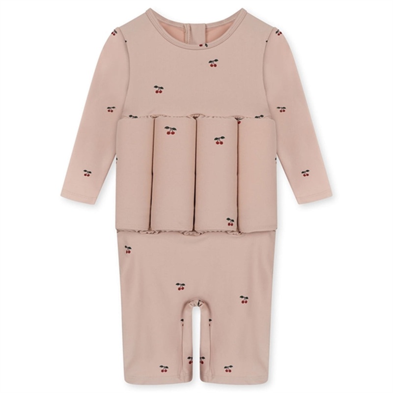 Konges Sljd Cherry Blush Float UV Swim Onesie