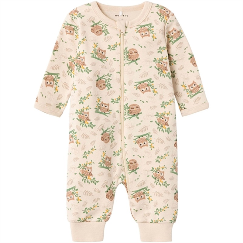 Name it Fog Owl Nightsuit with Zipper