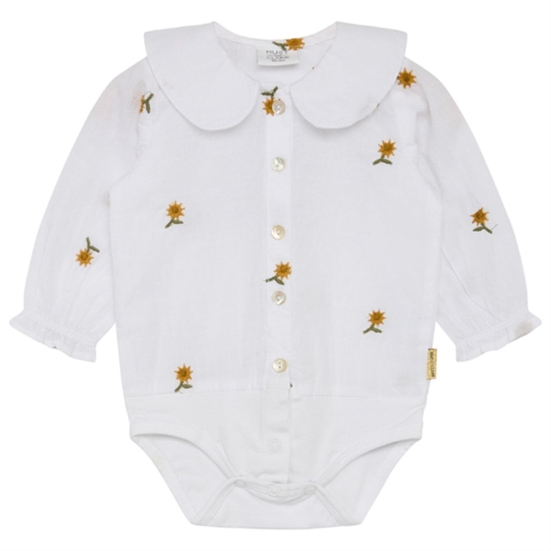 Hust \u0026 Claire Baby Ivory Bernadette Romper