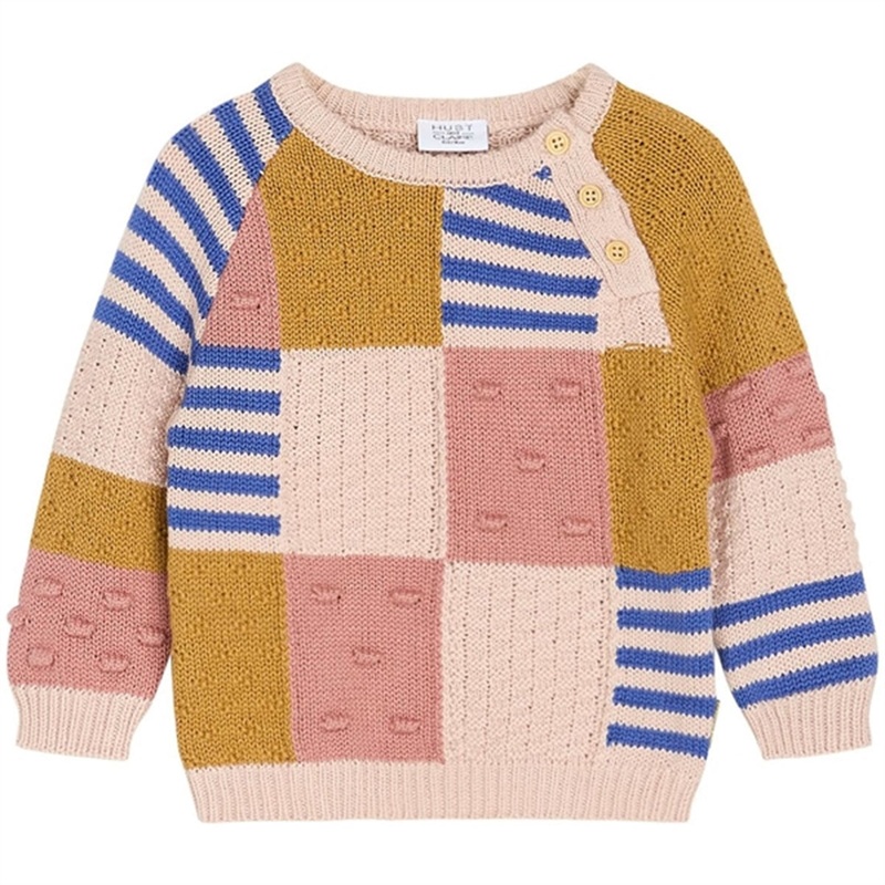 Hust \u0026 Claire Baby Peach Dust Nadiina Knit Sweater
