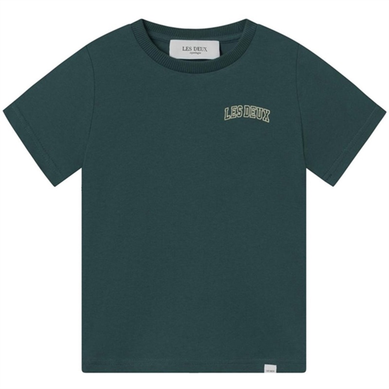 Les Deux Kids Pine Green\/Dark Sand Blake T-Shirt