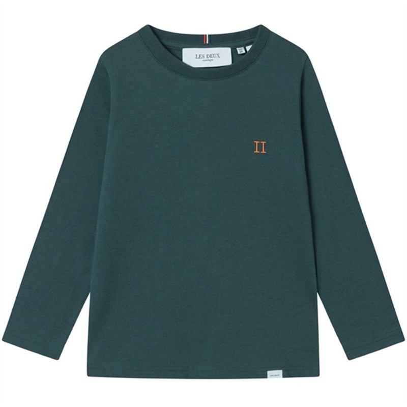Les Deux Kids Pine Green\/Orange Nrregaard Blouse