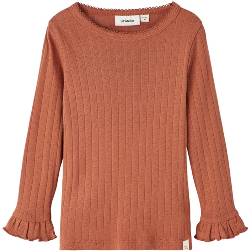 Lil’Atelier Baked Clay Rachel Slim Blouse