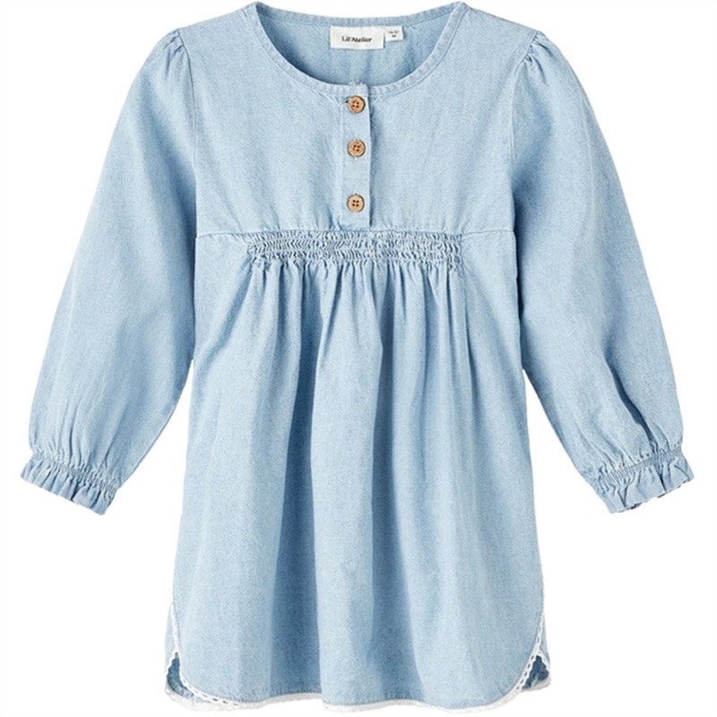 Lil’Atelier Light Blue Denim Lana Loose Dress
