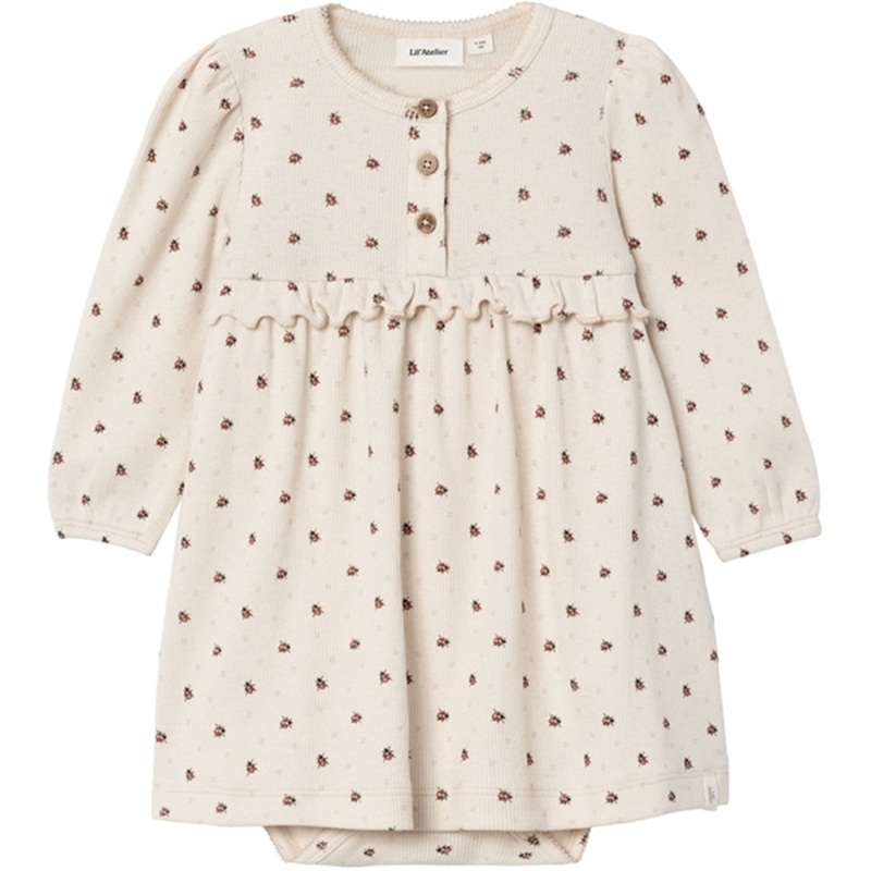 Lil’Atelier Whitecap Gray\/ Baked Clay Gago Loose Dress