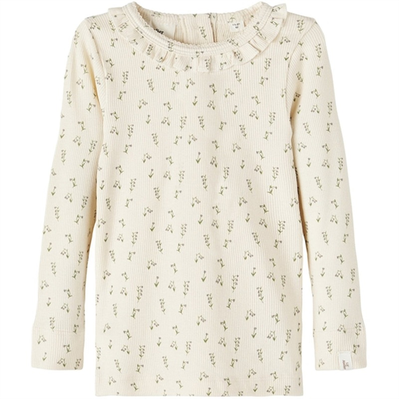 Lil’Atelier Whitecap Gray\/Wet Weather Gago Slim Blouse