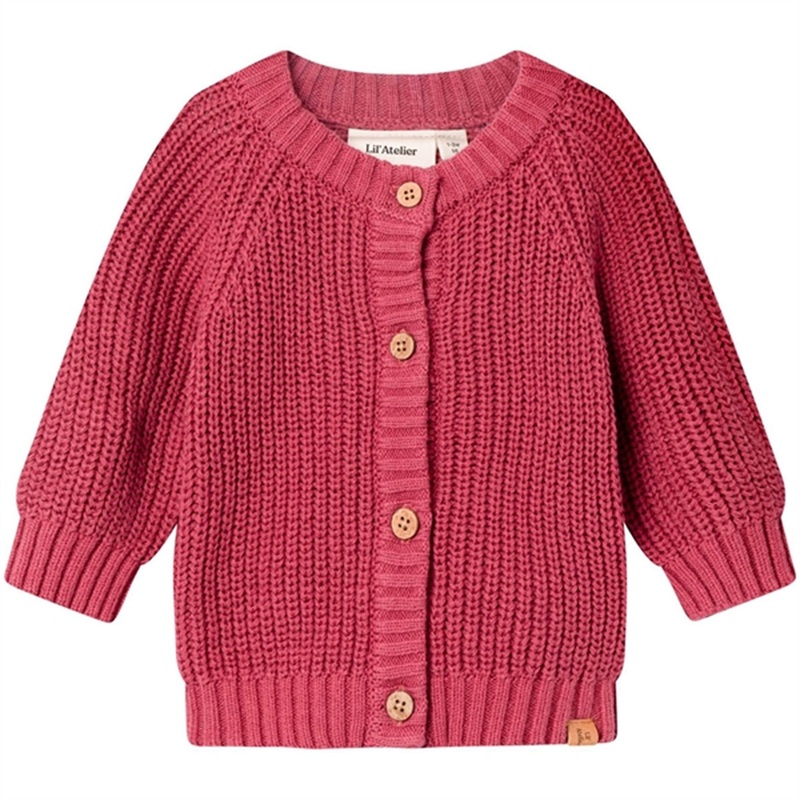 Lil’Atelier Dry Rose Emlen Knit Cardigan