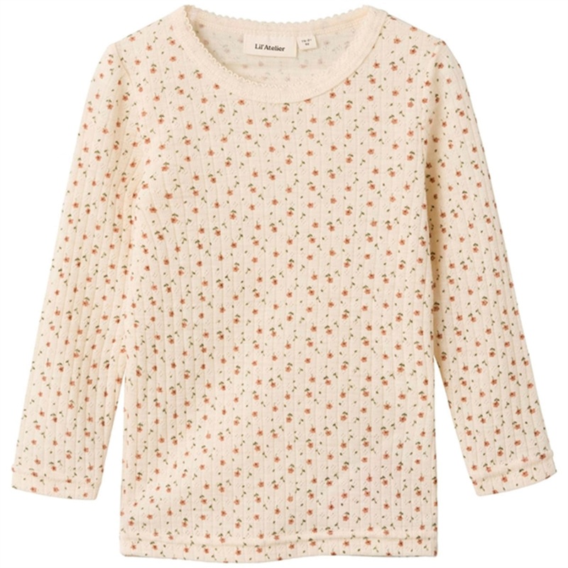 Lil’Atelier Turtledove Farga Slim Wool Blouse