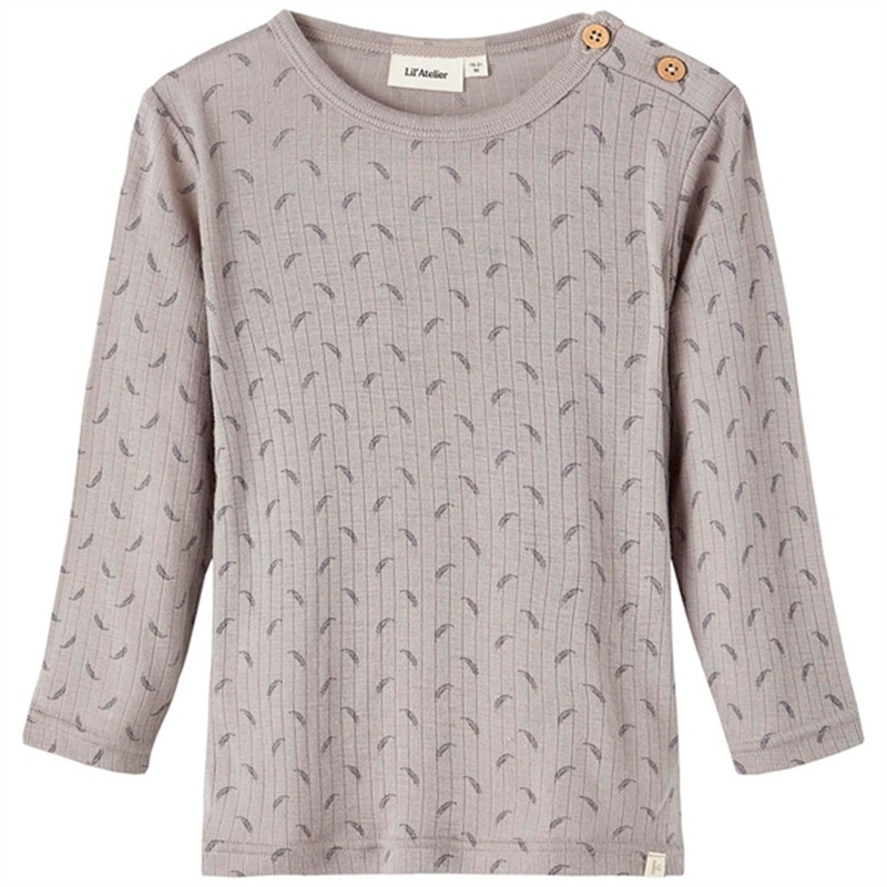 Lil’Atelier Wet Weather Fargo Slim Wool Blouse