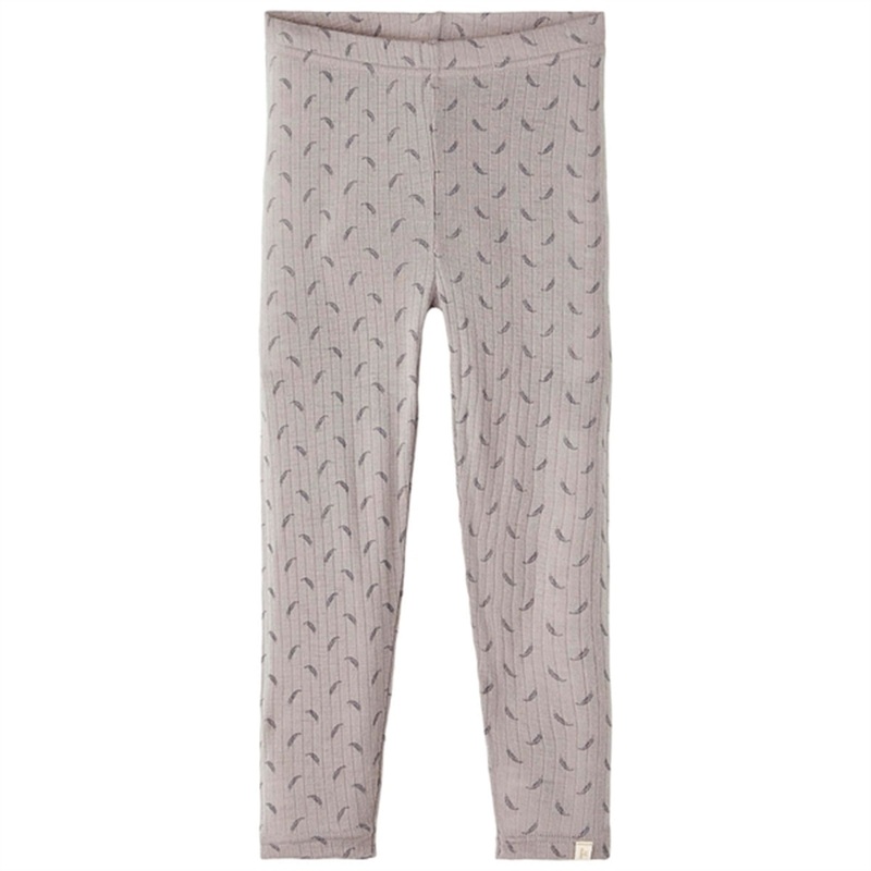 Lil’Atelier Wet Weather Fargo Slim Wool Leggings