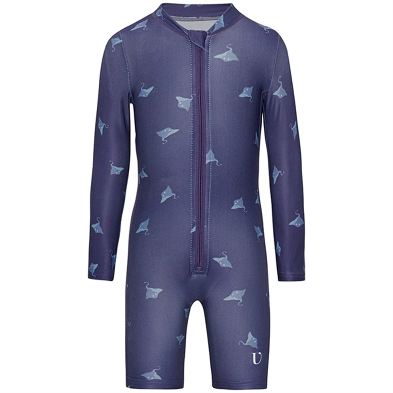 Vanilla COPENHAGEN Onesie UPF\/SPF 50+ Skate Fish Deep Blue