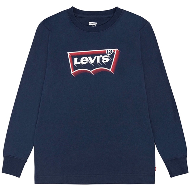 Levi’s Baby Glow Effect Batwing Long Sleeve T-Shirt Dress Blues