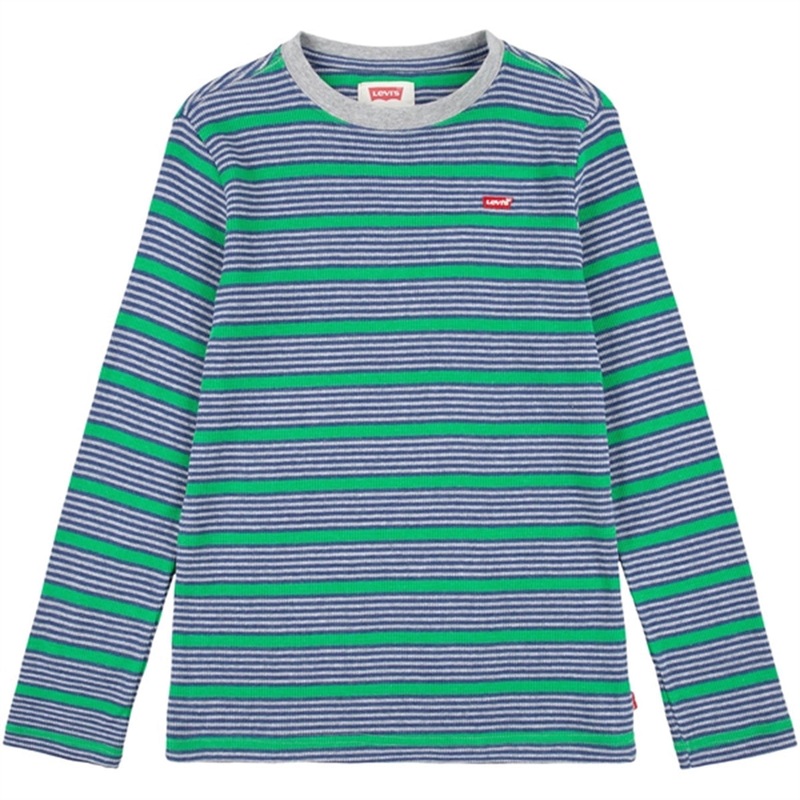 Levi’s Long Sleeve Striped Thermal T-Shirt Grey Heather