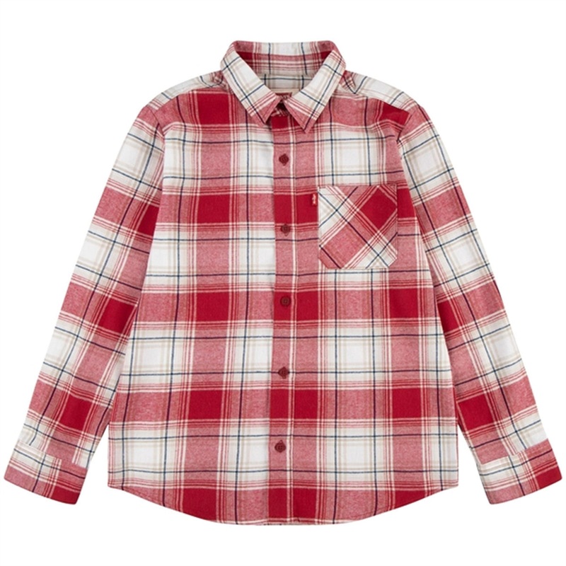 Levi’s Plaid Flannel Pocket Shirt Rhythmic Red