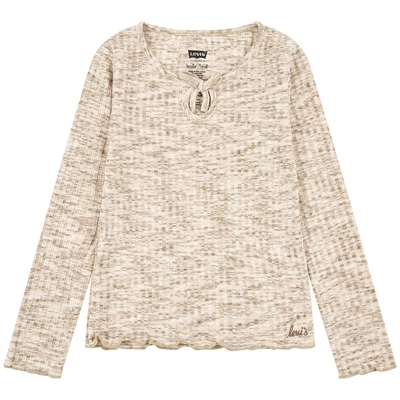 Levi’s Space Dye Long Sleeve Blouse Creme Brulee