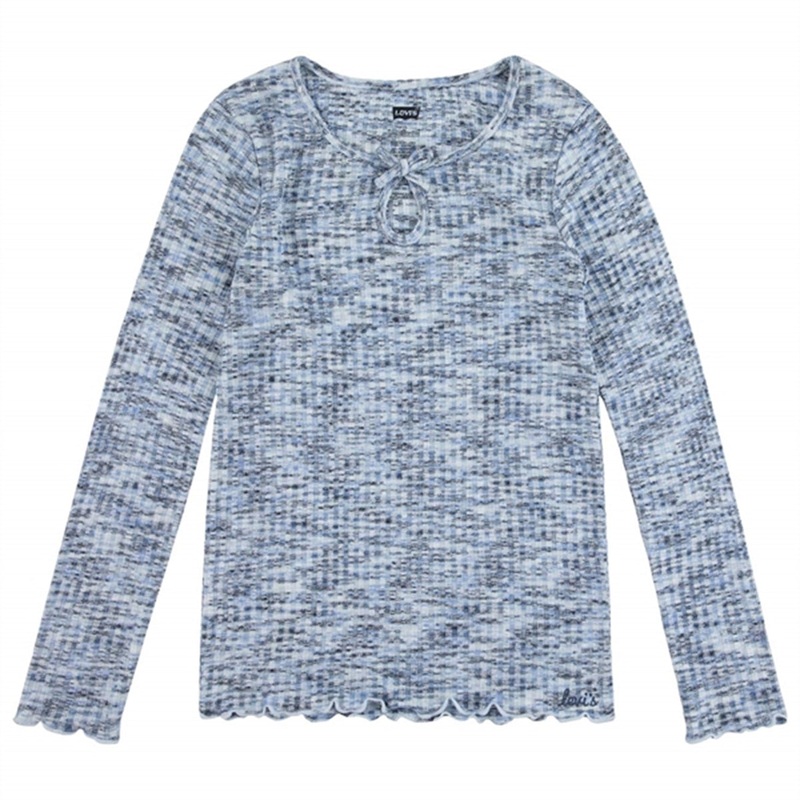 Levi’s Space Dye Long Sleeve Blouse Crown Blue