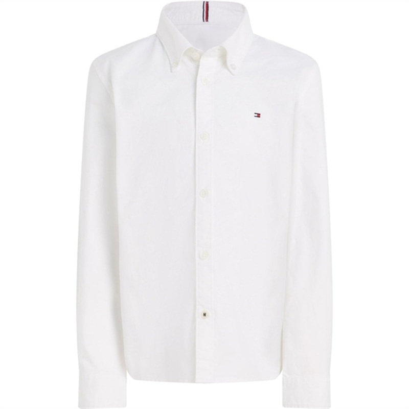 Tommy Hilfiger Boy Stretch Oxford Shirt White