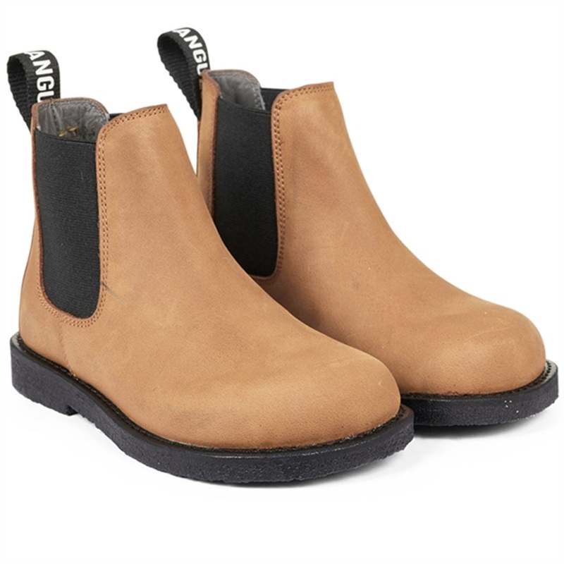 Angulus Chelsea Boots Dark Cognac\/Black Elastic