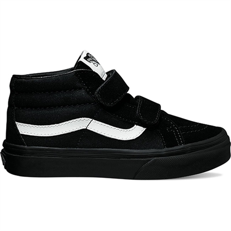 VANS Uy Sk8-Mid Reissue V (Canvas \u0026 Suede) Black\/Black Sneakers