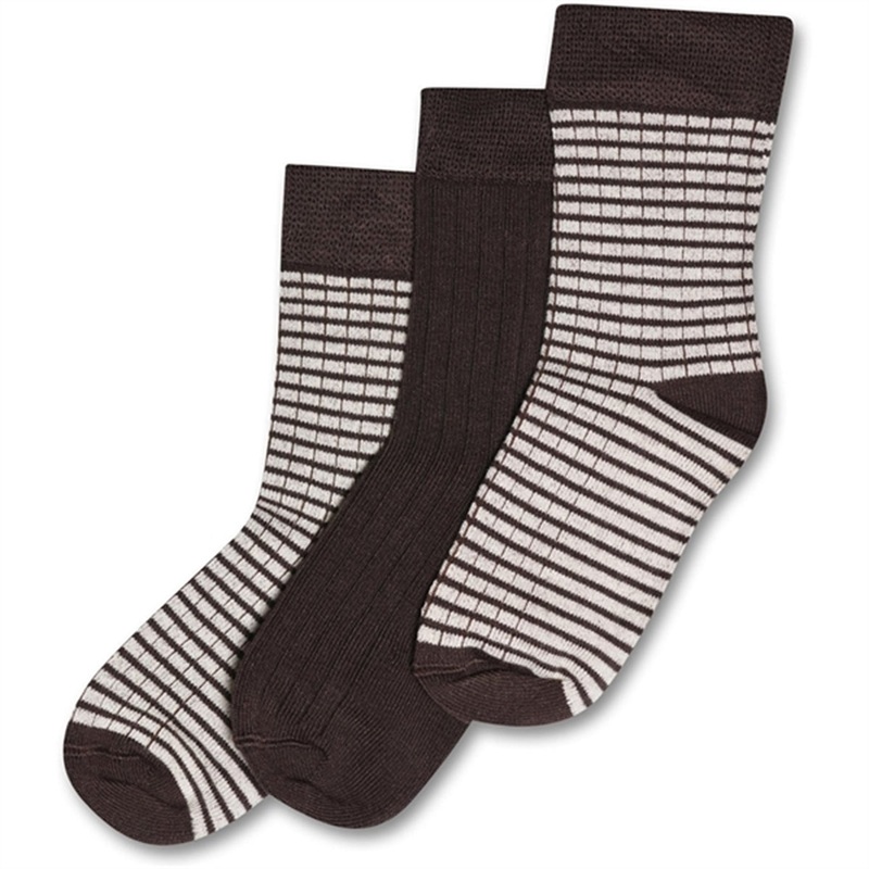 MiniPop Coffee Bamboo Socks 3 Pack Noos