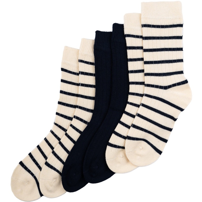 MiniPop Navy Bamboo Socks 3 Stk. Noos