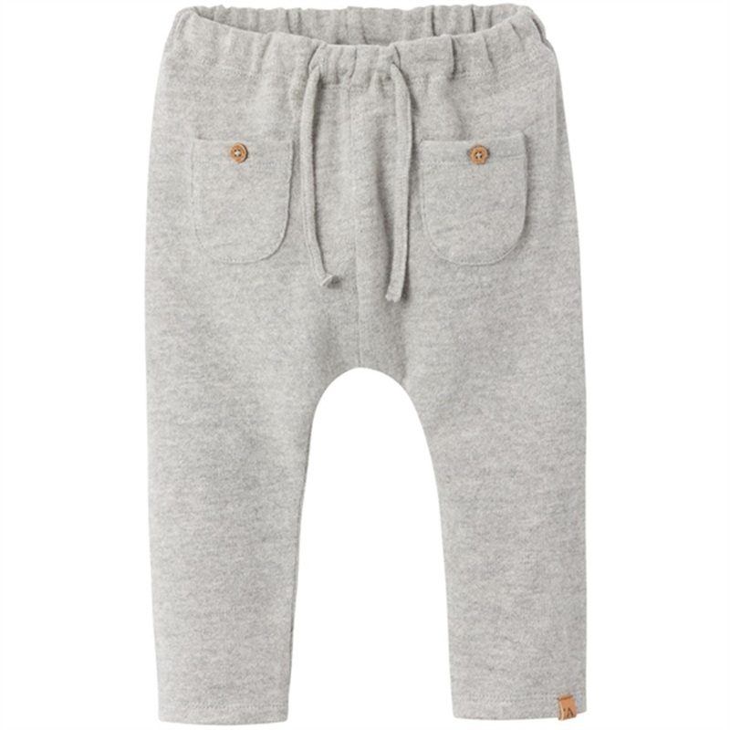 Lil’Atelier Grey Melange Thor Loose Pants