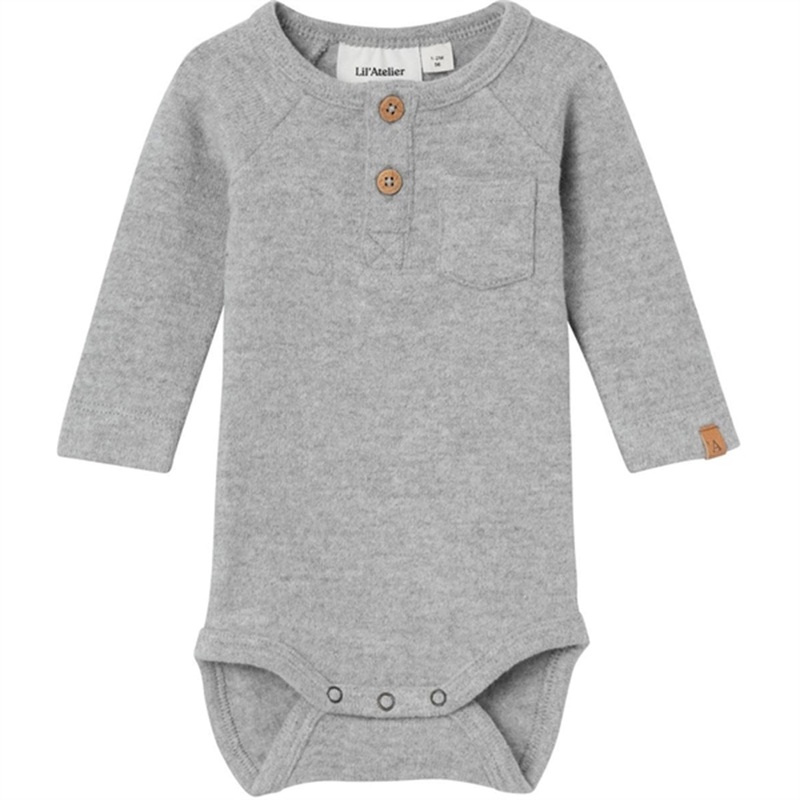 Lil’Atelier Grey Melange Thor Slim Body