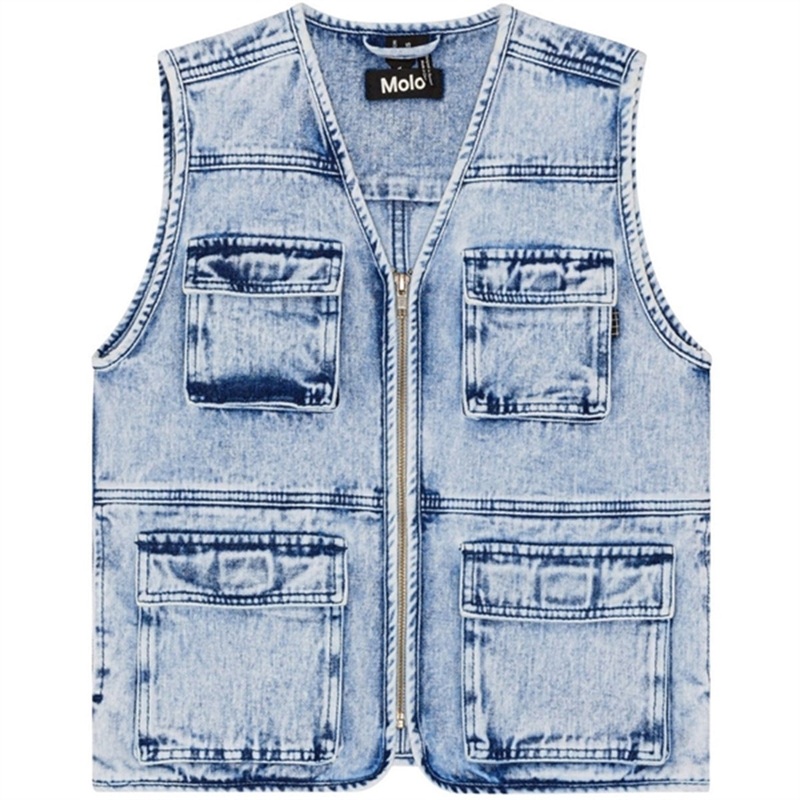 Molo Light Stone Denim Haikon Vest