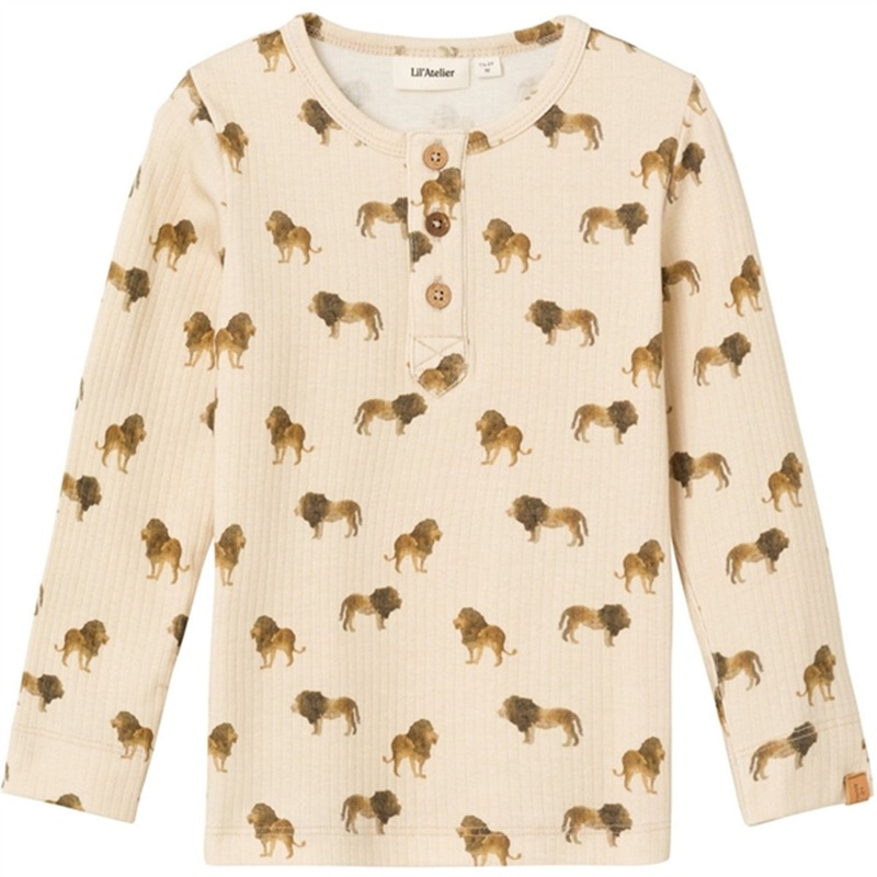 Lil’Atelier Fog Lion Geo Slim Blouse