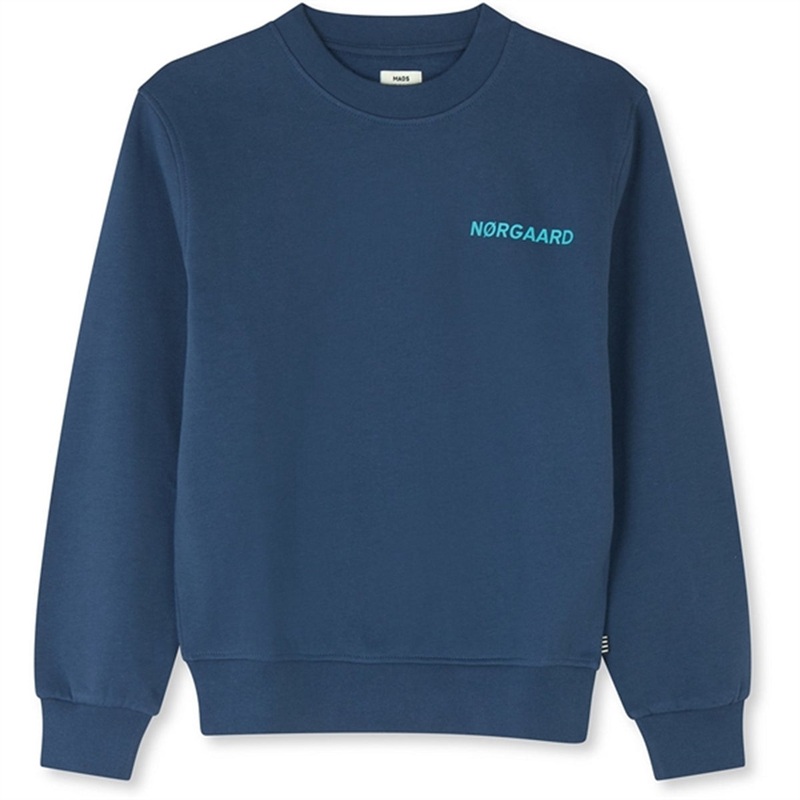 Mads Nrgaard Organic Sweat Solo Sweatshirt Sargasso Sea