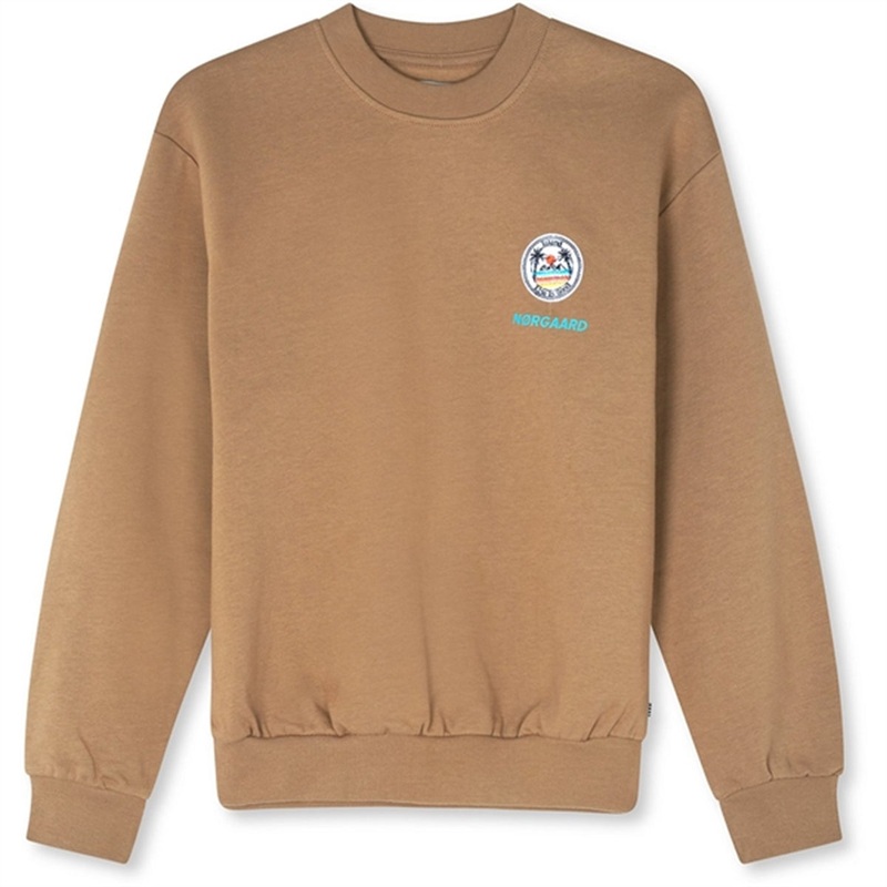 Mads Nrgaard Organic Sweat Sonar Badge Sweatshirt Tiger’s Eye