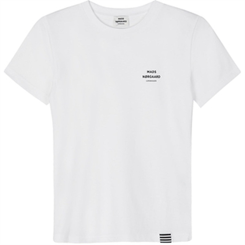 Mads Nrgaard Printed T-Shirt Thorlino T-Shirt White