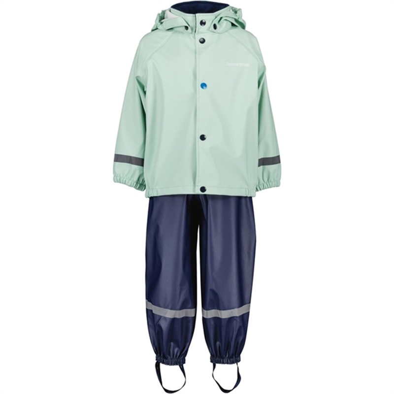 Didriksons Pale Mint Slaskeman Kids Rainwear