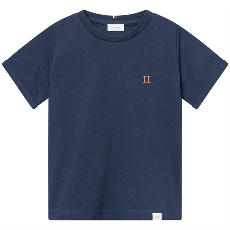 Les Deux Kids Dark Navy\/Orange Nrregaard T-Shirt