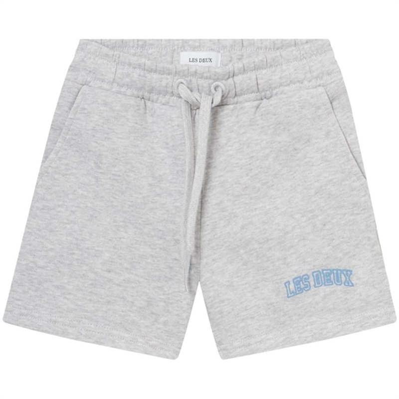Les Deux Kids Snow Melange\/Washed Denim Blue Blake Sweatshorts