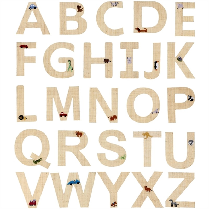 RICE Nature Raffie Sticker Letter Cars \u0026 Animals
