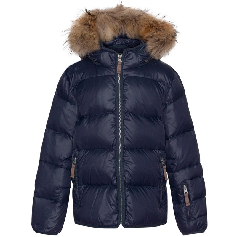 Ver de Terre Featherlight Jakke m. Pels Navy