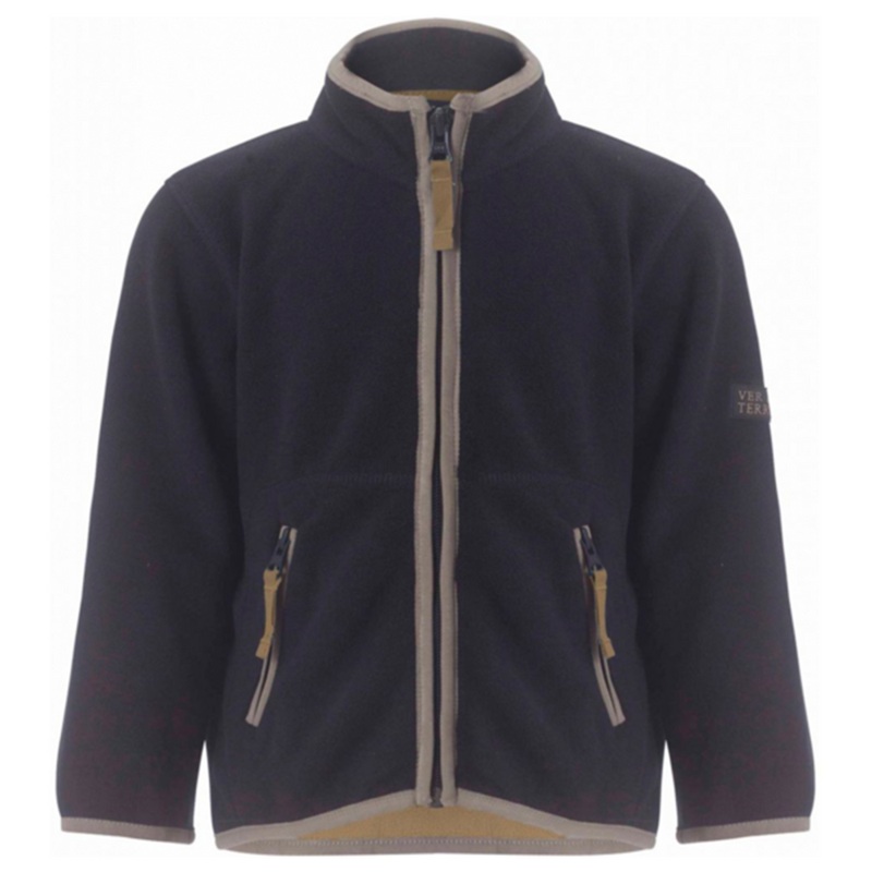 Ver de Terre Doubleface Fleece Jakke Navy\/Mocca