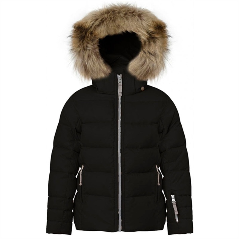 Ver de Terre Featherlight Girls Jakke m. Pels Black