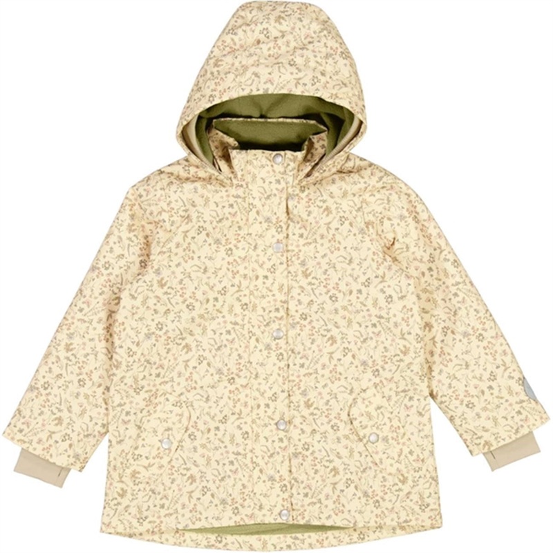 Wheat Jacket w. Fleece Gry Tech Wild Flowers